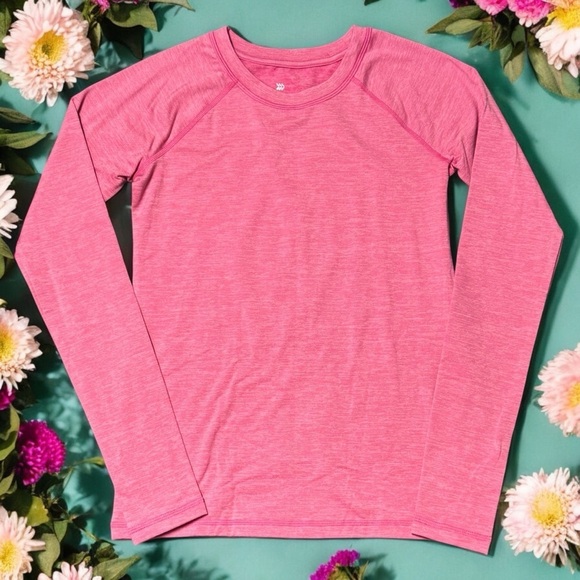 All in Motion Heathered Pink Long Sleeve Athletic Top Girl’s Size XL (14/16) - Picture 1 of 6